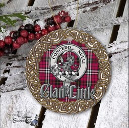 Little Celtic Circle Plaid Ornament Gift. Christmas Tree Ornament Tartan Ornament Great Christmas Ornaments Gift