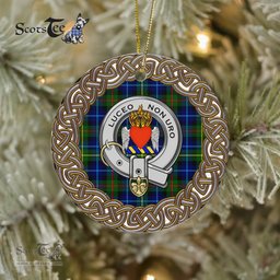 Smith Celtic Circle Plaid Ornament Gift. Christmas Tree Ornament Tartan Ornament Great Christmas Ornaments Gift