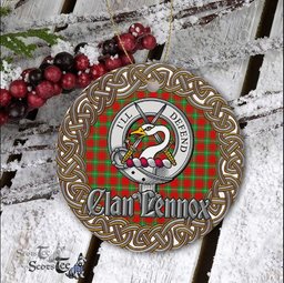 Lennox Celtic Circle Plaid Ornament Gift. Christmas Tree Ornament Tartan Ornament Great Christmas Ornaments Gift