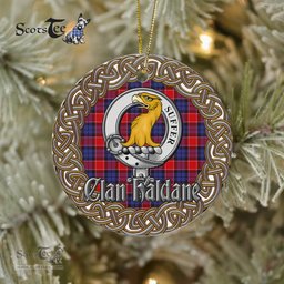 Haldane Celtic Circle Plaid Ornament Gift. Christmas Tree Ornament Tartan Ornament Great Christmas Ornaments Gift
