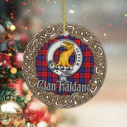 Haldane Celtic Circle Plaid Ornament Gift. Christmas Tree Ornament Tartan Ornament Great Christmas Ornaments Gift