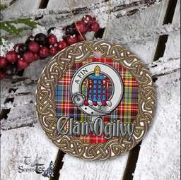 Ogilvie Celtic Circle Plaid Ornament Gift. Christmas Tree Ornament Tartan Ornament Great Christmas Ornaments Gift