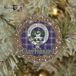 Kinnaird Celtic Circle Plaid Ornament Gift. Christmas Tree Ornament Tartan Ornament Great Christmas Ornaments Gift