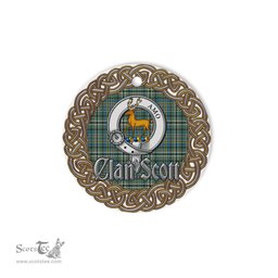 Scott Celtic Circle Plaid Ornament Gift. Christmas Tree Ornament Tartan Ornament Great Christmas Ornaments Gift