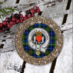 Smith Celtic Circle Plaid Ornament Gift. Christmas Tree Ornament Tartan Ornament Great Christmas Ornaments Gift