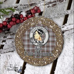 Borthwick Celtic Circle Plaid Ornament Gift. Christmas Tree Ornament Cleland Clan Tartan Ornament Great Borthwick Ornaments Gift