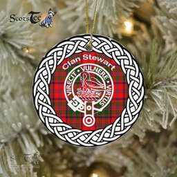 Stewart Of Appin Clan Tartan Crest Badge Plaid Ornament Gift. Christmas Tree Ornament Tartan Ornament Great Christmas Ornaments Gift