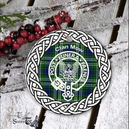 Mow Clan Tartan Crest Badge Plaid Ornament Gift. Christmas Tree Ornament Tartan Ornament Great Christmas Ornaments Gift