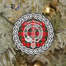 Spens Clan Tartan Crest Badge Plaid Ornament Gift. Christmas Tree Ornament Tartan Ornament Great Christmas Ornaments Gift