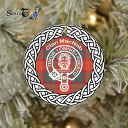 MacNab Clan Tartan Crest Badge Plaid Ornament Gift. Christmas Tree Ornament Tartan Ornament Great Christmas Ornaments Gift