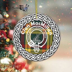 MacMillan Clan Tartan Crest Badge Old Plaid Ornament Gift. Christmas Tree Ornament Tartan Ornament Great Christmas Ornaments Gift