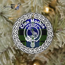 MacKie Clan Tartan Crest Badge Plaid Ornament Gift. Christmas Tree Ornament Tartan Ornament Great Christmas Ornaments Gift