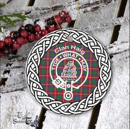 Haig Clan Tartan Crest Badge Plaid Ornament Gift. Christmas Tree Ornament Tartan Ornament Great Christmas Ornaments Gift