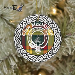 MacMillan Clan Tartan Crest Badge Old Plaid Ornament Gift. Christmas Tree Ornament Tartan Ornament Great Christmas Ornaments Gift