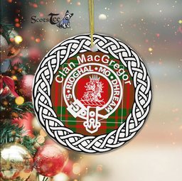 MacGregor Clan Tartan Crest Badge Plaid Ornament Gift. Christmas Tree Ornament Tartan Ornament Great Christmas Ornaments Gift