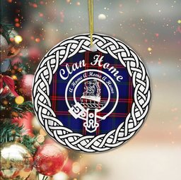 Home Clan Tartan Crest Badge Plaid Ornament Gift. Christmas Tree Ornament Tartan Ornament Great Christmas Ornaments Gift