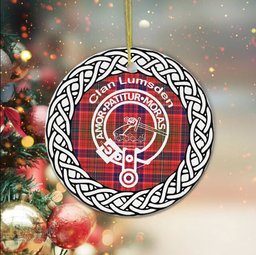 Lumsden Clan Tartan Crest Badge Plaid Ornament Gift. Christmas Tree Ornament Tartan Ornament Great Christmas Ornaments Gift