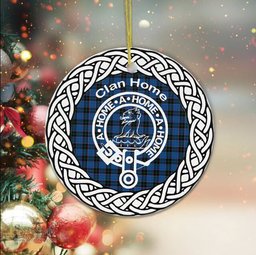 Home Scot Clan Tartan Crest Badge Plaid Ornament Gift. Christmas Tree Ornament Tartan Ornament Great Christmas Ornaments Gift