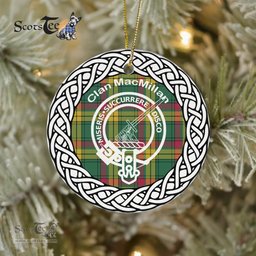 MacMillan Clan Tartan Crest Badge Plaid Ornament Gift. Christmas Tree Ornament Tartan Ornament Great Christmas Ornaments Gift