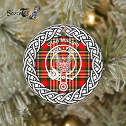 MacGill Clan Tartan Crest Badge Plaid Ornament Gift. Christmas Tree Ornament Tartan Ornament Great Christmas Ornaments Gift