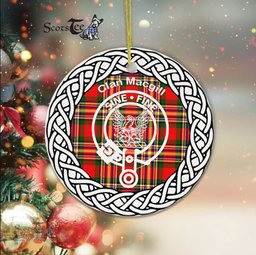 MacGill Clan Tartan Crest Badge Plaid Ornament Gift. Christmas Tree Ornament Tartan Ornament Great Christmas Ornaments Gift