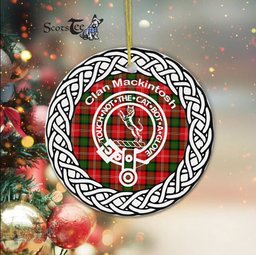 MacKintosh Clan Tartan Crest Badge Plaid Ornament Gift. Christmas Tree Ornament Tartan Ornament Great Christmas Ornaments Gift