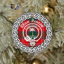 Fenton Ornaments Fenton Clan Tartan Crest Badge Plaid Ornament Gift. Christmas Tree Ornament Tartan Ornament Great Christmas Ornaments Gift