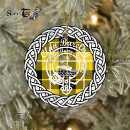 Barclay Clan Tartan Crest Badge Plaid Ornament Gift. Christmas Tree Ornament Barclay Clan Tartan Ornament Great Christmas Ornaments Gift