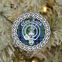 Keith Clan Tartan Crest Badge Plaid Ornament Gift. Christmas Tree Ornament Tartan Ornament Great Christmas Ornaments Gift