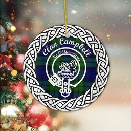 Campbell Clan Tartan Crest Badge Plaid Ornament Gift. Christmas Tree Ornament Campbell Clan Tartan Ornament Great Calder Ornaments Gift