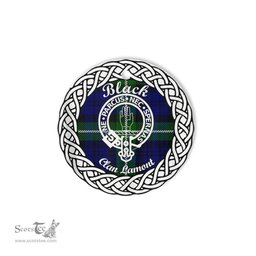 Black Scottish Clan Tartan Crest Badge Old Plaid Ornament Gift. Christmas Tree Ornament Tartan Ornament Great Christmas Ornaments Gift