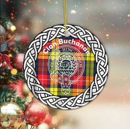 Buchanan Clan Tartan Crest Badge Plaid Ornament Gift. Christmas Tree Ornament Brodie Clan Tartan Ornament Great Christmas Ornaments Gift