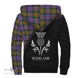 Scottish Carnegie Ancient Tartan Sherpa Hoodie with Family Crest Curve Style Tartan Fleece Hoodie Scottish Plaid Tartan Plaid - ScotsTee - scotstee.com