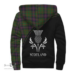 Scottish Cochrane Tartan Sherpa Hoodie with Family Crest Curve Style Tartan Fleece Hoodie Scottish Plaid Tartan Plaid - ScotsTee - scotstee.com