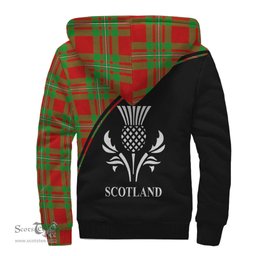 Scottish MacGregor Modern Tartan Sherpa Hoodie with Family Crest Curve Style Tartan Fleece Hoodie Scottish Plaid Tartan Plaid - ScotsTee - scotstee.com