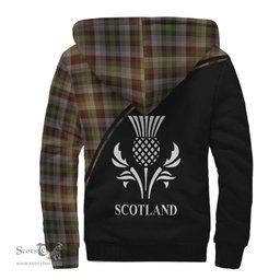 Scottish MacKay of Strathnaver Tartan Sherpa Hoodie with Family Crest Curve Style Tartan Fleece Hoodie Scottish Plaid Tartan Plaid - ScotsTee - scotstee.com