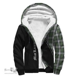 Scottish MacLaren Dress Tartan Sherpa Hoodie with Family Crest Curve Style Tartan Fleece Hoodie Scottish Plaid Tartan Plaid - ScotsTee - scotstee.com