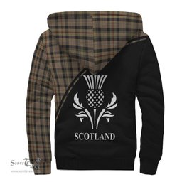Scottish MacKenzie Hunting Tartan Sherpa Hoodie with Family Crest Curve Style Tartan Fleece Hoodie Scottish Plaid Tartan Plaid - ScotsTee - scotstee.com