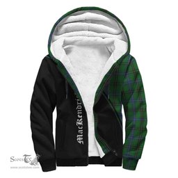Scottish MacKendrick Tartan Sherpa Hoodie with Family Crest Curve Style Tartan Fleece Hoodie Scottish Plaid Tartan Plaid - ScotsTee - scotstee.com
