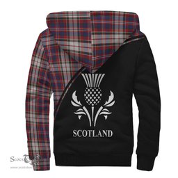 Scottish MacFarlane Dress Tartan Sherpa Hoodie with Family Crest Curve Style Tartan Fleece Hoodie Scottish Plaid Tartan Plaid - ScotsTee - scotstee.com