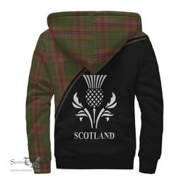 Scottish MacGillivray Hunting Tartan Sherpa Hoodie with Family Crest Curve Style Tartan Fleece Hoodie Scottish Plaid Tartan Plaid - ScotsTee - scotstee.com