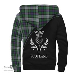 Scottish MacKenzie Dress Tartan Sherpa Hoodie with Family Crest Curve Style Tartan Fleece Hoodie Scottish Plaid Tartan Plaid - ScotsTee - scotstee.com