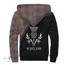 Scottish MacGregor Hunting Ancient Tartan Sherpa Hoodie with Family Crest Curve Style Tartan Fleece Hoodie Scottish Plaid Tartan Plaid - ScotsTee - scotstee.com