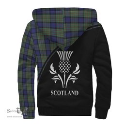 Scottish MacLaren Tartan Sherpa Hoodie with Family Crest Curve Style Tartan Fleece Hoodie Scottish Plaid Tartan Plaid - ScotsTee - scotstee.com