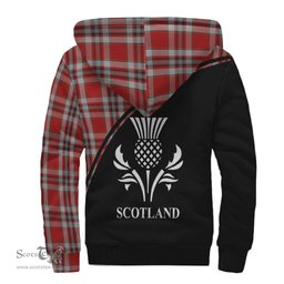 Scottish Drummond of Perth Dress Tartan Sherpa Hoodie with Family Crest Curve Style Tartan Fleece Hoodie Scottish Plaid Tartan Plaid - ScotsTee - scotstee.com