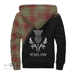 Scottish MacGillivray Hunting Ancient Tartan Sherpa Hoodie with Family Crest Curve Style Tartan Fleece Hoodie Scottish Plaid Tartan Plaid - ScotsTee - scotstee.com
