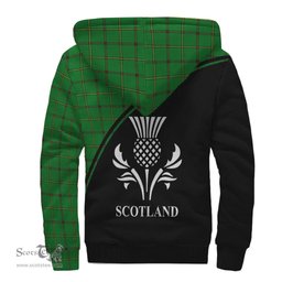 Scottish Don Tartan Sherpa Hoodie with Family Crest Curve Style Tartan Fleece Hoodie Scottish Plaid Tartan Plaid - ScotsTee - scotstee.com