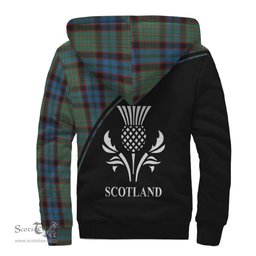 Scottish MacNicol Hunting Tartan Sherpa Hoodie with Family Crest Curve Style Tartan Fleece Hoodie Scottish Plaid Tartan Plaid - ScotsTee - scotstee.com