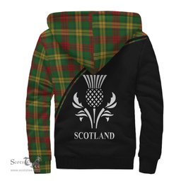 Scottish MacMillan Society of Glasgow Tartan Sherpa Hoodie with Family Crest Curve Style Tartan Fleece Hoodie Scottish Plaid Tartan Plaid - ScotsTee - scotstee.com