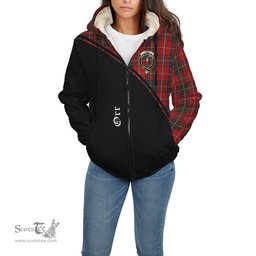Scottish Orr Tartan Sherpa Hoodie with Family Crest Curve Style Tartan Fleece Hoodie Scottish Plaid Tartan Plaid - ScotsTee - scotstee.com